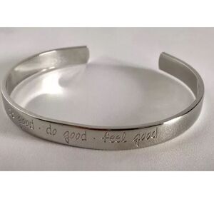 Samantha Faye Inspiration Cuff Bracelet “Do Good Be Good Feel Good”